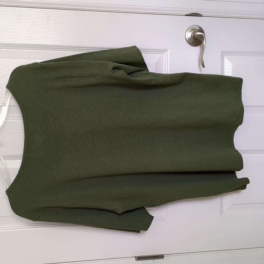 NWOT Time and Tru Olive Green Top XXXL - Picture 5 of 5